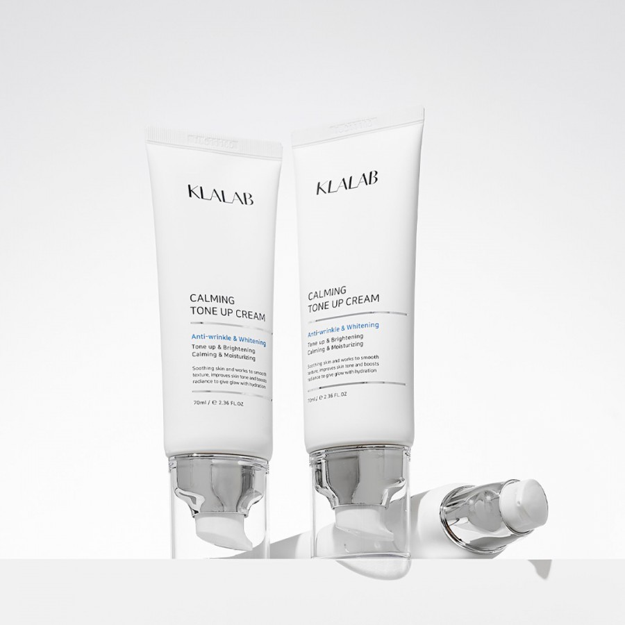 CALMING TONE UP CREAM 70ML | Kem dưỡng trắng da, nâng tone, cấp ẩm, che khuyết điểm, mờ nếp nhăn KLALAB