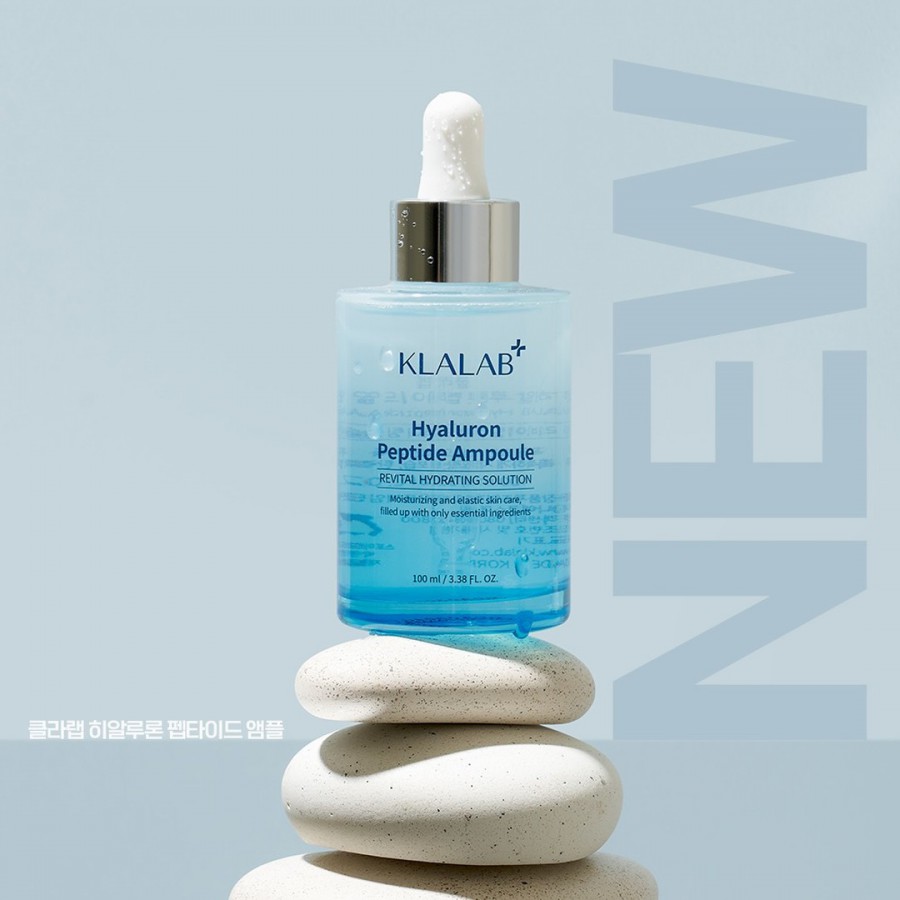 HYALURON PEPTIDE AMPOULE 100ML | Dưỡng ẩm, mịn da, chống nhăn, căng bóng KLALAB